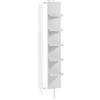 Lineabeta Colonna girevole aperta con specchio e ripiani Ciacole bianco L.28 cm