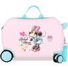JOUMMA BAGS Minnie Imagine Trolley Da Viaggio Cavalcabile Abs 4 Ruote Rosa