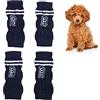 ZJchao 4 Pezzi Protezioni Gomito Cani, Calzini per Gambe Cani Scaldamuscoli Lavorati a Maglia Avvolge Manicotto Protettivo Gomito Animale Domestico, Protezione Giunta Modello Lettera (M)