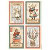 Carta di riso Family 4 cards Stamperia