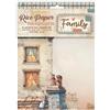 8 Carte di riso in A6 Backgrounds Family