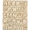 Sagoma in legno Alfabeto completo grande