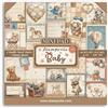 Blocco Di Carte Scrap Mini 6 fogli Baby cm 20 x 20