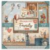 Blocco da 22 carte Scrap Single Face Family
