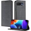 XINYEXIN Custodia per Google Pixel 10a, Cover a Libro in Pelle PU con Blocco RFID, Slot per Carte, Supporto, Protezione Completa Antiurto - Nero