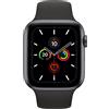 Apple Watch Series 5 (2019) | 44 mm | Alluminio | GPS | grigio siderale | Cinturino Sport nero
