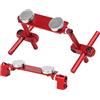 Yctze Supporto Magnetico in Alluminio per Carrozzeria HSP 1/10 RC - Kit di Montaggio in Lega Invisibile per Auto da Corsa RC e Modelli Drift, Include Accessori (Rosso)