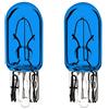 cyclingcolors 2x lampadina 12V 1.7W T6.5 W2.2x5.2D blu auto moto lampada zoccolo vetro cofano cruscotto tettuccio interno