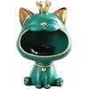 MiniGlypture Statua di Gatto, Scultura Portafortuna Gatto, Scultura per la Casa e il Soggiorno per l'Ingresso Gatto che Ride Scatola per la Conservazione delle Chiavi, Scatola per Piccoli Oggetti