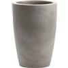 Vaso tondo da interno esterno in resina TYLUS MATT Ø30 H40, GRIGIO CENERE