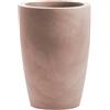Vaso tondo da interno esterno in resina TYLUS MATT Ø30 H40, AVANA
