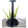 ELMETTO ARMATURA SUPPORTO IN LEGNO SUPPORTO IN LEGNO NERO PER ESPOSITORE PER ...