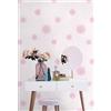 BUVU Carta da parati impermeabile in vinile rosa, 0,53 x 10 m