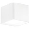 Luce Ambiente e Design APPLIQUE A PARETE DA COMODINO LED ATLAS BIANCA 6W 380LM 4000K 8X8X10CM IN ALLUMINIO
