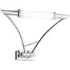 Luce Ambiente e Design APPLIQUE A PARETE ET CROMO 1 LUCE ATTACCO R7S 29,5X24X24CM IN METALLO VETRO