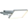 Luce Ambiente e Design APPLIQUE A PARETE LED BOOK GRIGIA 18W 1820LM 3000K 22,5X15X10CM ORIENTABILE