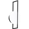 Luce Ambiente e Design APPLIQUE A PARETE LED FOBOS NERA 12W 1900LM CCT 3000K 4000K 6500K 10X34,5CM