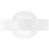 Luce Ambiente e Design APPLIQUE A PARETE LED HIMALAYA BIANCA 11W 1210LM 4000K 24X5,5X13CM IN METALLO E ACRILICO DECORATO