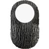 Luce Ambiente e Design APPLIQUE A PARETE LED HOCKEY NERO IN METALLO E ALLUMINIO 6W 700LM CCT 2700 E 3200 E 4000K 36X18X14CM