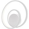 Luce Ambiente e Design APPLIQUE A PARETE LED LIEVE BIANCA 20W 2720LM CCT 3000K 4000K 6500K 30X30X11CM CIRCOLARE IN ALLUMINIO E SILICONE