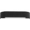 Luce Ambiente e Design APPLIQUE A PARETE LED NIKE NERA IN METALLO 30W 4400LM CCT 2700 E 3200 E 4400K 40X8X9,2cm