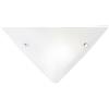 Luce Ambiente e Design APPLIQUE A PARETE OSIRIDE BIANCA 1 LUCE ATTACCO E27 30X30CM IN VETRO SATINATO