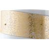 Luce Ambiente e Design APPLIQUE A PARETE PARIS BIANCA E ORO 4 LUCI ATTACCO E27 45X8,7X25CM IN VETRO CURVO