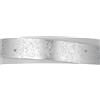 Luce Ambiente e Design APPLIQUE A PARETE PARIS BIANCA E SILVER 2 LUCI ATTACCO E14 45X9X12CM IN VETRO CURVO