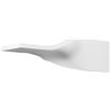 Luce Ambiente e Design APPLIQUE A PARETE PIROETTE BIANCA 1 LUCE ATTACCO R7S 56X15X15CM IN GESSO VERNICIABILE