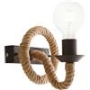 Luce Ambiente e Design APPLIQUE A PARETE ROPE CANAPA 1 LUCE ATTACCO E27 16,7X8,7X12,9CM