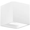Luce Ambiente e Design APPLIQUE A PARETE RUBIK BIANCA 1 LUCE ATTACCO G9 11,5X11,5X11,5CM IN GESSO VERNICIABILE