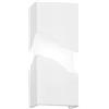 Luce Ambiente e Design APPLIQUE A PARETE ZEELAND BIANCA 2 LUCI ATTACCO G9 12X7X28CM IN VETRO E GESSO VERNICIABILE