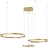 Luce Ambiente e Design LAMPADARIO A SOSPENSIONE LED AKROBAT 3 CERCHI NERA 180W 20620LM CCT 3000K 4000K 6500K 120X150CM