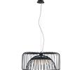 Luce Ambiente e Design LAMPADARIO A SOSPENSIONE LED COUGAR IN METALLO NERA 24W 2740LM 4000K 50X26X120CM