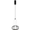 Luce Ambiente e Design LAMPADARIO A SOSPENSIONE LED INKAS NERA IN VETRO 18W 1860LM CCT 3000 E 3500K 42X22X22CM