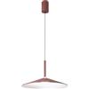 Luce Ambiente e Design LAMPADARIO A SOSPENSIONE LED KHAN ROSSA 16W 2405L 2700 E 3200K 48X150CM