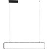 Luce Ambiente e Design LAMPADARIO A SOSPENSIONE LED MOKA MARRONE 45W 3780LM 3000K DIMMERABILE 100X4X120 CM IN ALLUMINIO 9 LUCI