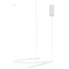 Luce Ambiente e Design LAMPADARIO A SOSPENSIONE LED MOMA BIANCA 38W 6090LM CCT3000 4000 6500K 60X12X150CM