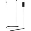 Luce Ambiente e Design LAMPADARIO A SOSPENSIONE LED MOMA NERA 38W 6090LM CCT 3000 4000 6500K60X12X150CM