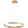 Luce Ambiente e Design LAMPADARIO A SOSPENSIONE LED NAVEL LEGNO 30W 3900LM CCT 3000 4000 6500K 60X60X150CM