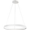 Luce Ambiente e Design LAMPADARIO A SOSPENSIONE LED NIKE BIANCA IN METALLO 58W 8470LM CCT 2700K E 3200K E 4000K D69,5XH150CM