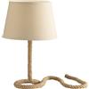 Luce Ambiente e Design LAMPADA DA TAVOLO ROPE CANAPA 1 LUCE ATTACCO E27 30CM ALTEZZA 48CM