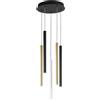 Luce Ambiente e Design LAMPADARIO A SOSPENSIONE LED PYPE MULTICOLORE 35W 2350LM CCT 3000 4000 6500K 2,5X41X200CM