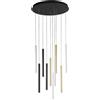 Luce Ambiente e Design LAMPADARIO A SOSPENSIONE LED PYPE MULTICOLORE 50W 4700LM CCT 3000 4000 6500K 2,5X41X200CM
