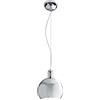 Luce Ambiente e Design LAMPADARIO A SOSPENSIONE NARCISO IN METALLO CROMO 1 LUCE ATTACCO E27 20X130CM DIFFUSORE ORIENTABILE