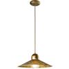 Luce Ambiente e Design LAMPADARIO A SOSPENSIONE ORLEANS ORO E OCRA 1 LUCE ATTACCO E27 39X120CM