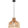 Luce Ambiente e Design LAMPADARIO A SOSPENSIONE TROPIKANA LEGNO INTRECCIATO 1 LUCE ATTACCO E27 35X31X183,5CM