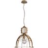 Luce Ambiente e Design LAMPADARIO A SOSPENSIONE URBAN IN METALLO ORO 1 LUCE ATTACCO E27 40X150CM