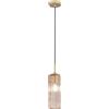 Luce Ambiente e Design LAMPADARIO A SOSPENSIONE VENICE AMBRA IN VETRO 1 LUCE ATTACCO E27 D15X200CM
