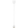 Luce Ambiente e Design PENDEL PER SOSPENSIONE BIANCO E14 DIAMETRO ATTACCO 9,5CM ALTEZZA 80CM IN PLASTICA